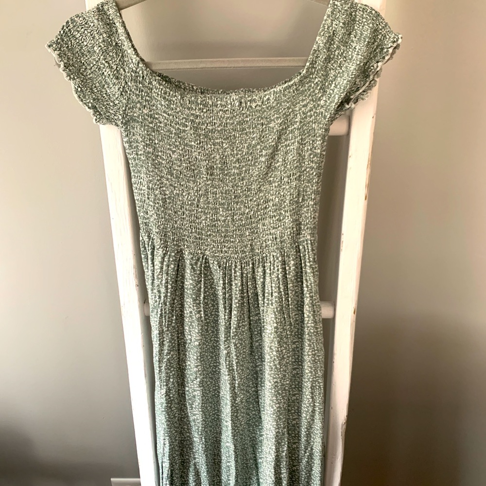 Women’s Floral Split Off the Shoulder Maxi Dress